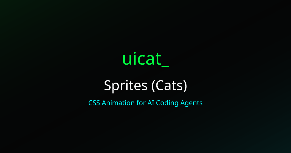 Sprites (Cats) CSS Animation - CSS Animation Tutorial | uicat.dev